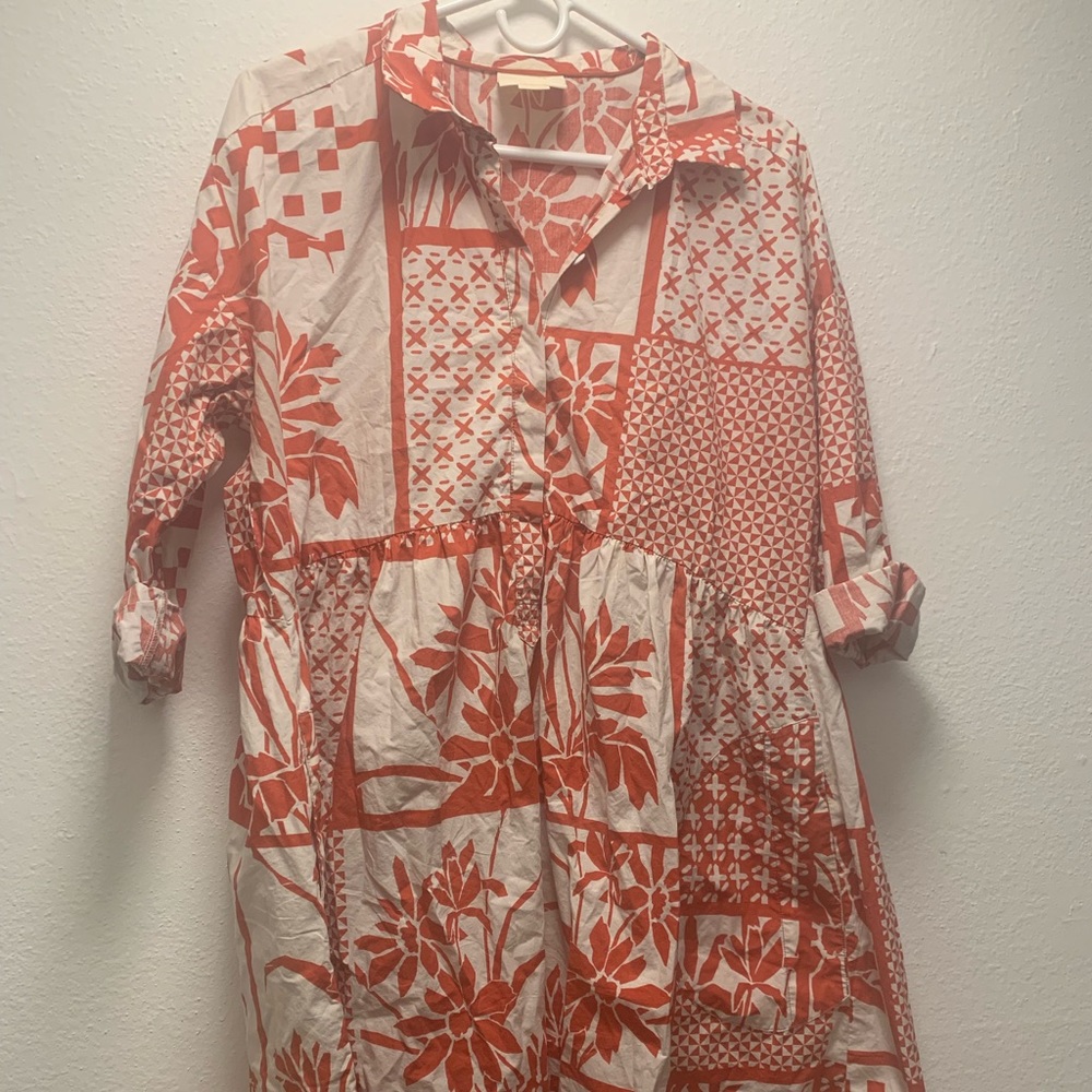 Anthropologie collared dress